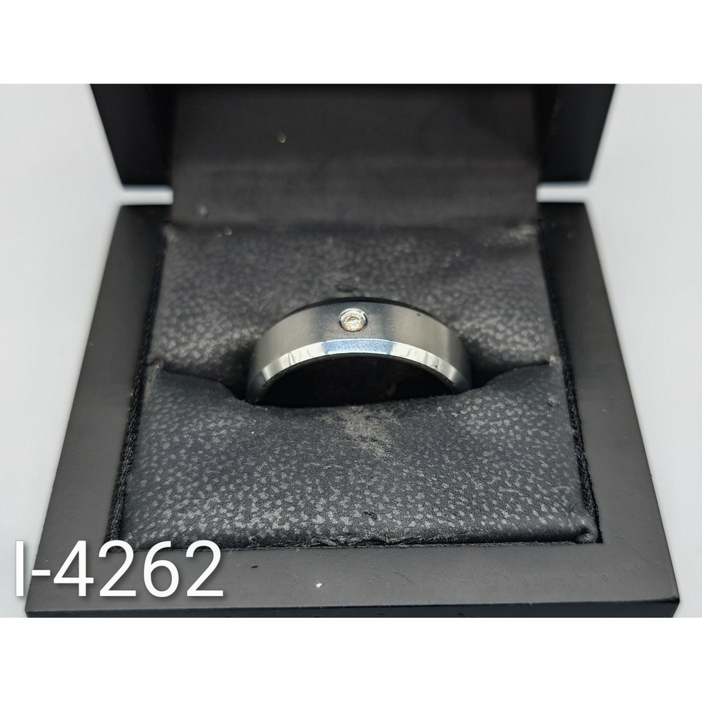 Tungsten Carbide Diamond Ring Size 11